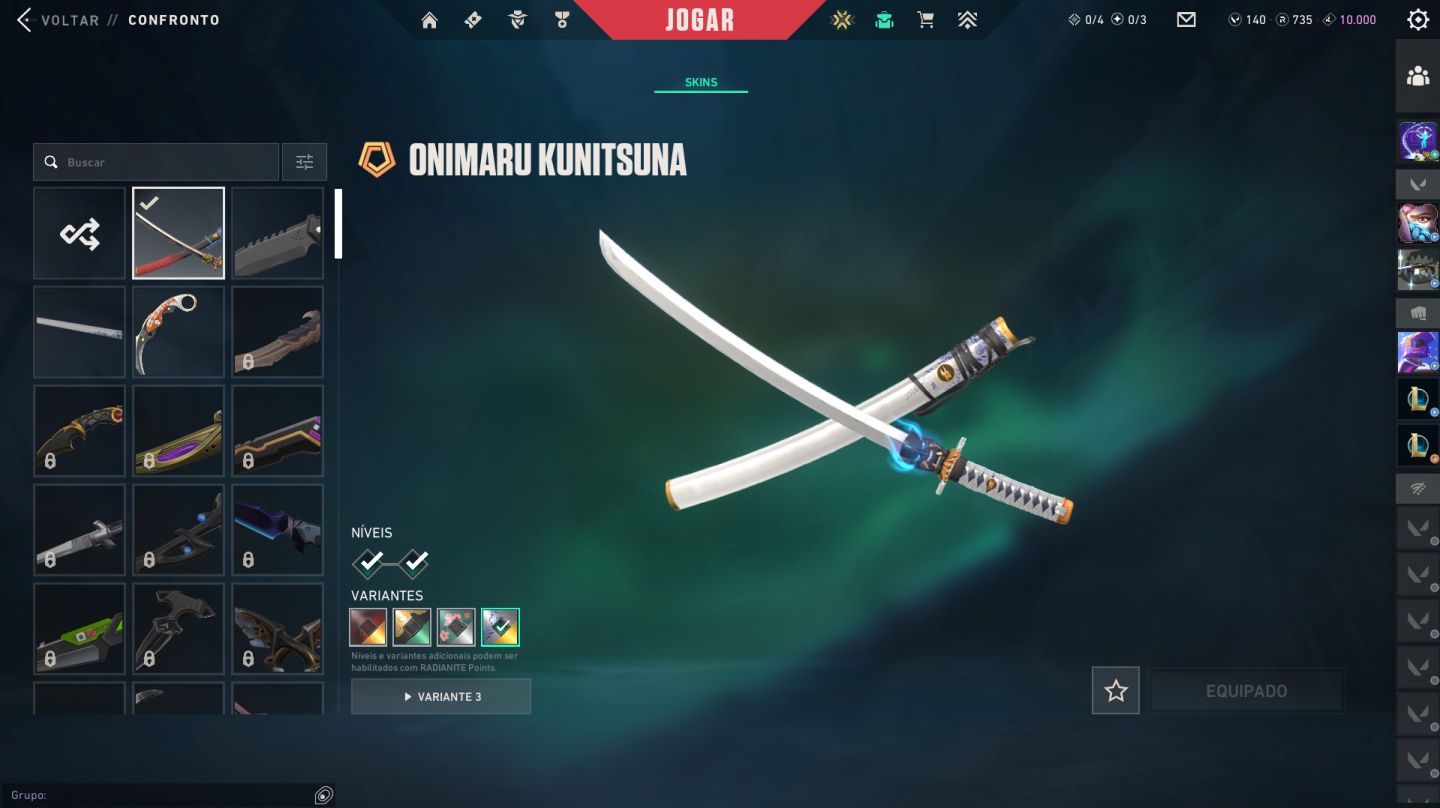Conta valorant unico dono Varias skins