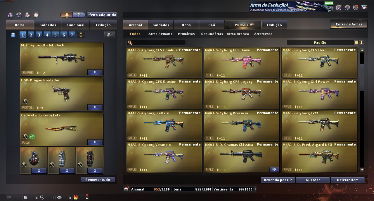 CONTA CROSSFIRE 01 DO SITE COM MUITOS ITENS RAROS E PERFEITA EM TODOS OS MODOS!