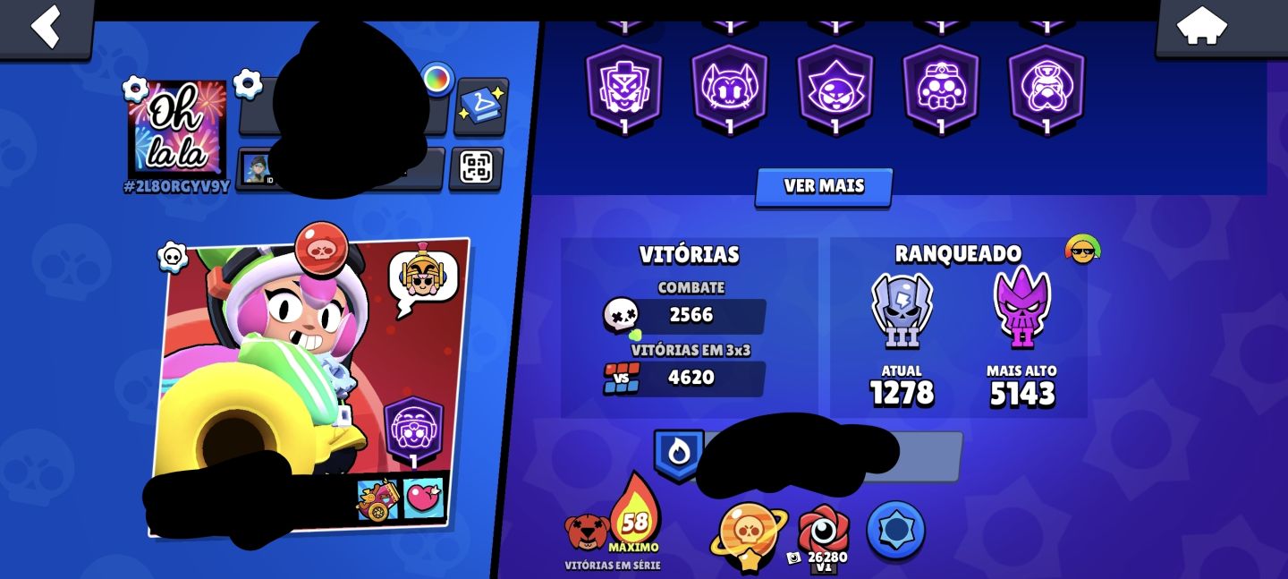 Brawl Stars + Clash of Clans + Clash Royale Os 3 jogos na mesma conta!