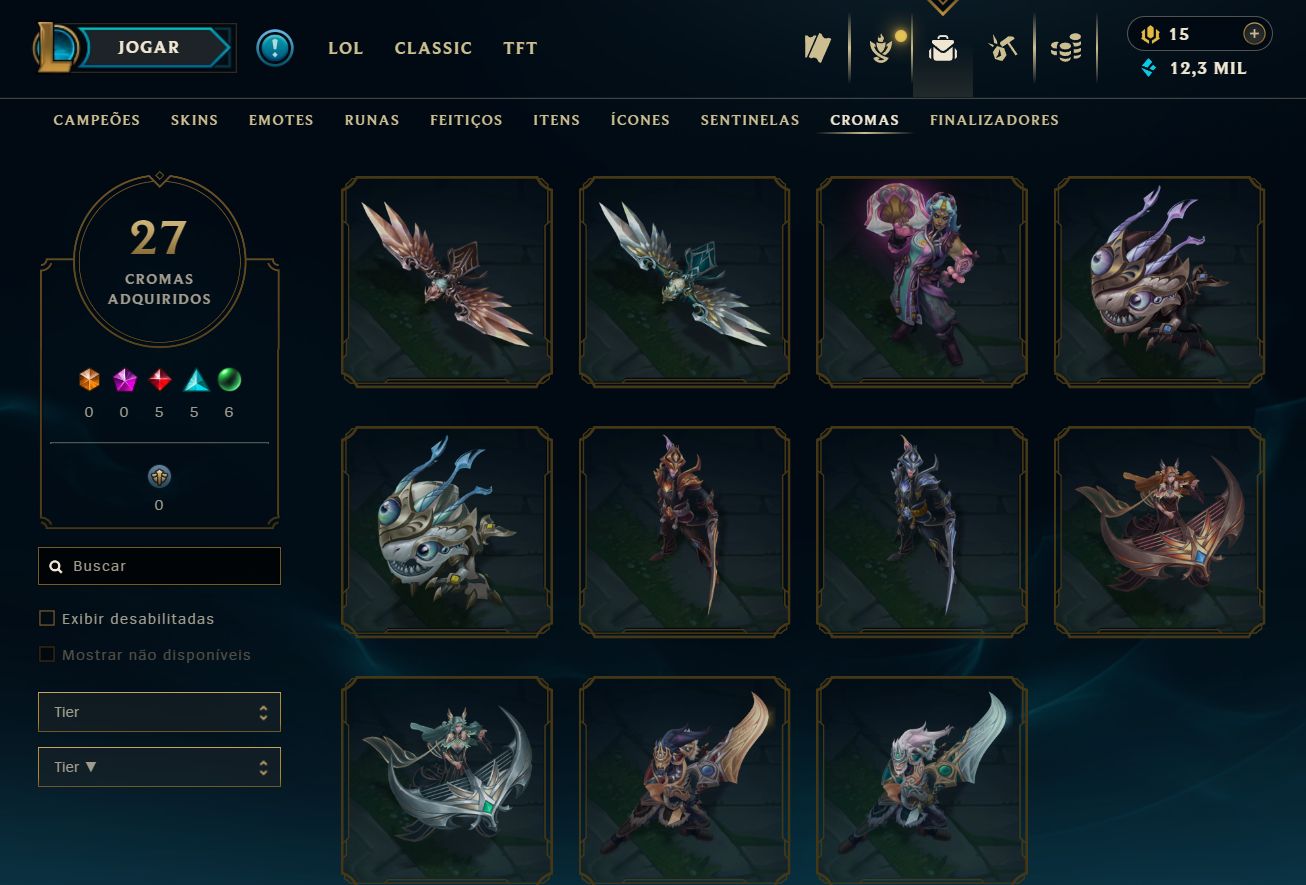 [ACESSO IMEDIATO] 70+ skins Ouro IV em MD5 MMR Buffado