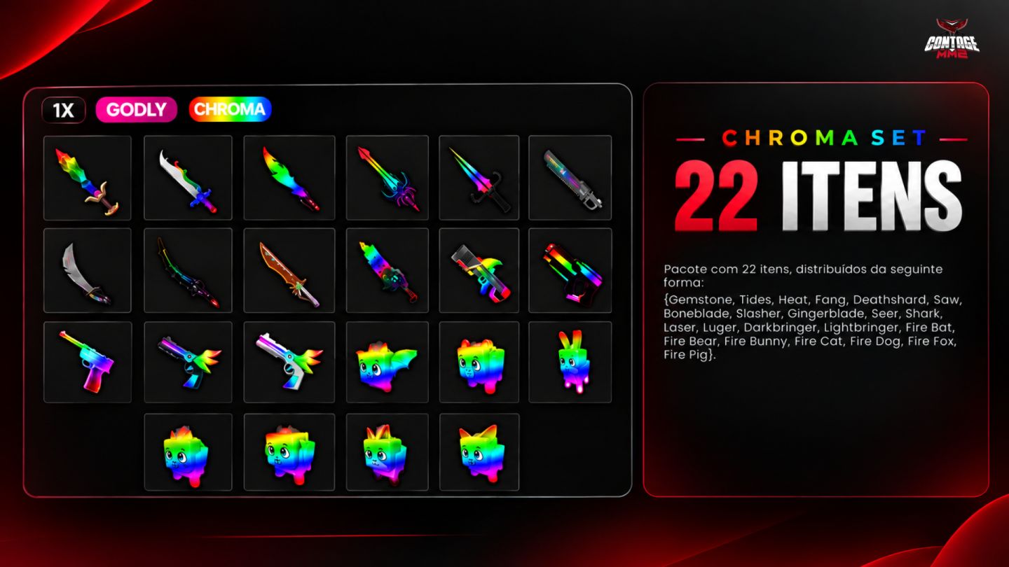 [+BRINDE] Godlys | Sets | Melhores Preços | Murder Mystery 2 (MM2) | Roblox
