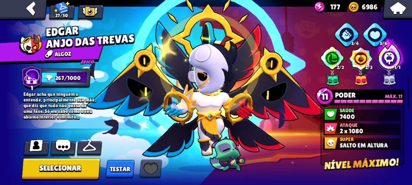 CONTA DE BRAWL STARS A CONTA ESTÁ COM 10% DE DESCONTO!!