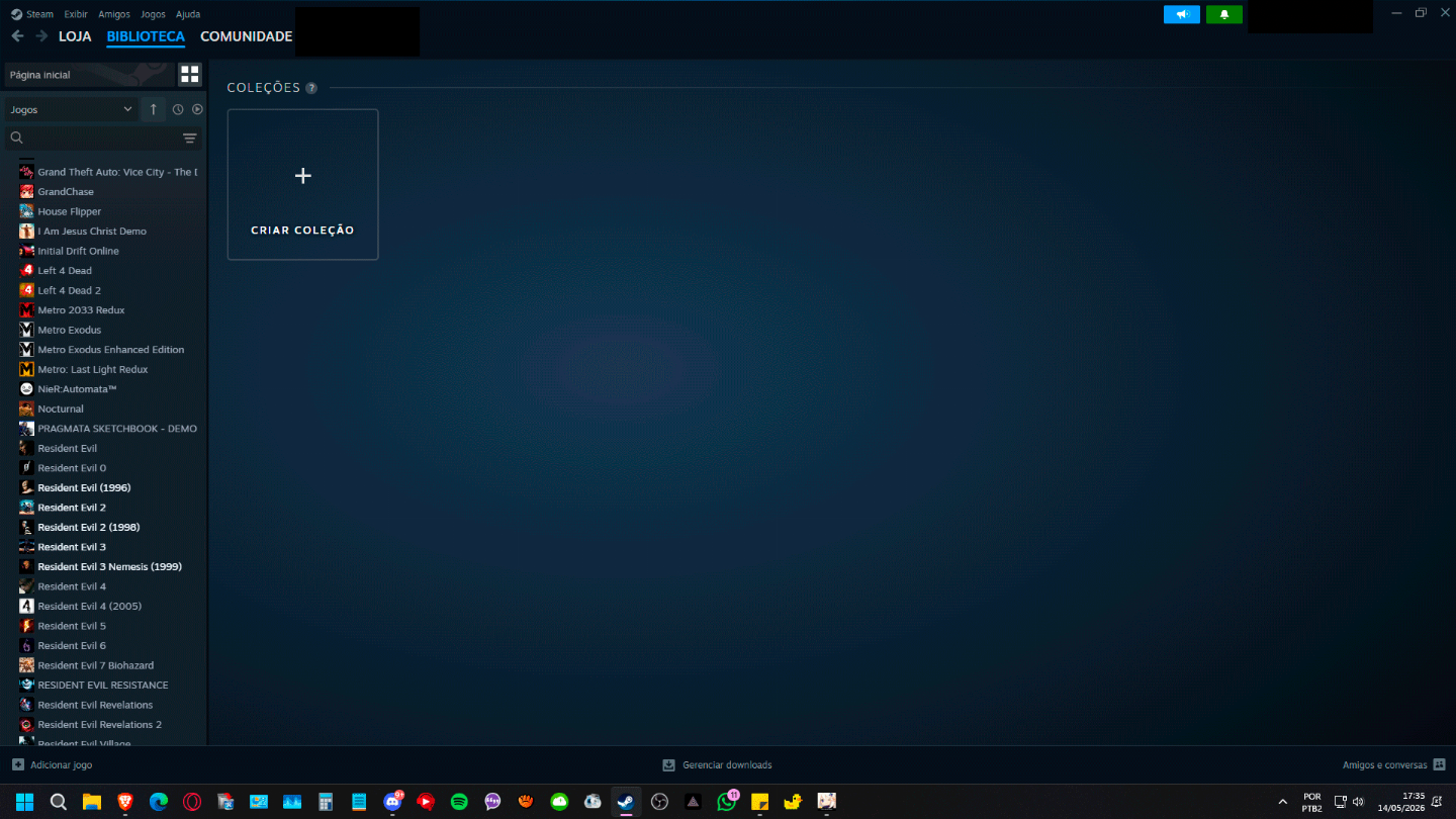 Conta Steam 2 de 78 Jogos: Saga Resident Evil Completa + DMC 5 + GTA IV