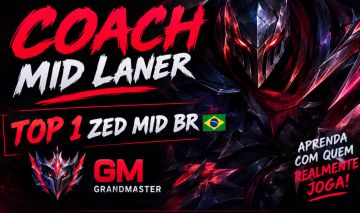 Coach LOL MID LANER - TOP 1 ZED BR