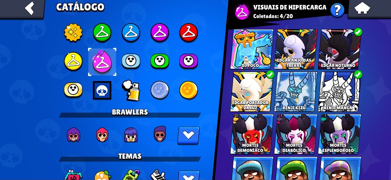 CONTA BRAWL STARS 2018 | 104/104 BRAWLERS | 342 SKINS | 78K TROFÉUS | 500 GEMAS
