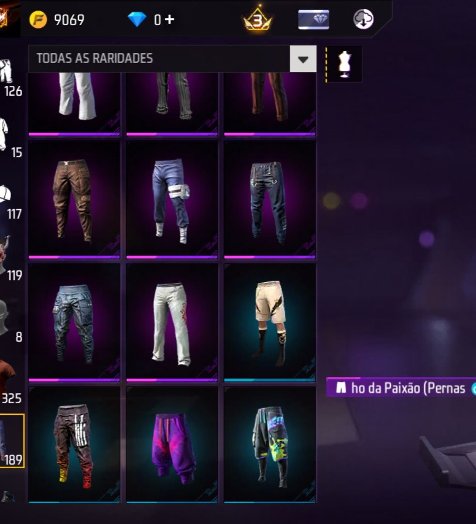 CONTA FREE FIRE 14 PASSES ANTIGOS