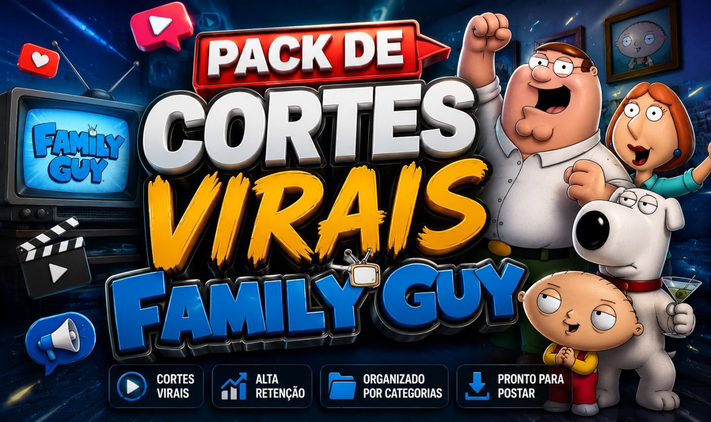 Pack de CORTES VIRAIS FAMILY GUY