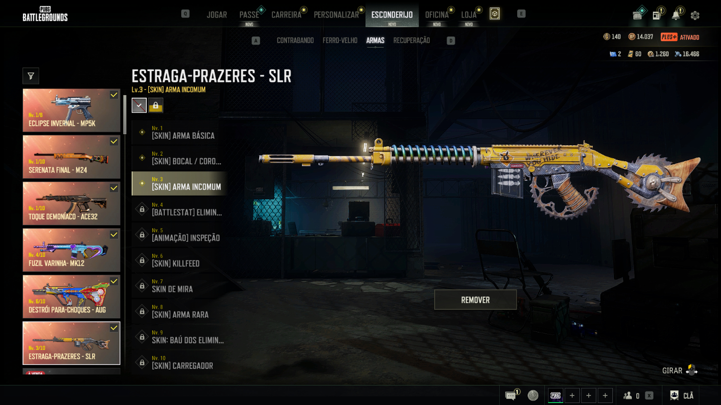 CONTA PUBG PLUS+ LV500 - 7 PROGRESSIVAS - DORIAN E HANNA LV1