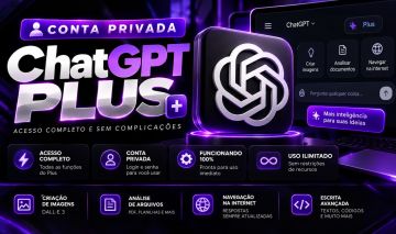 CHATGPT PLUS | CONTA PRIVADA | ACESSO EXCLUSIVO | ENTREGA RÁPIDA