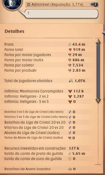 CONTA ALBION ONLINE À VENDA COM SPEC EM DAGGERS E SWORD