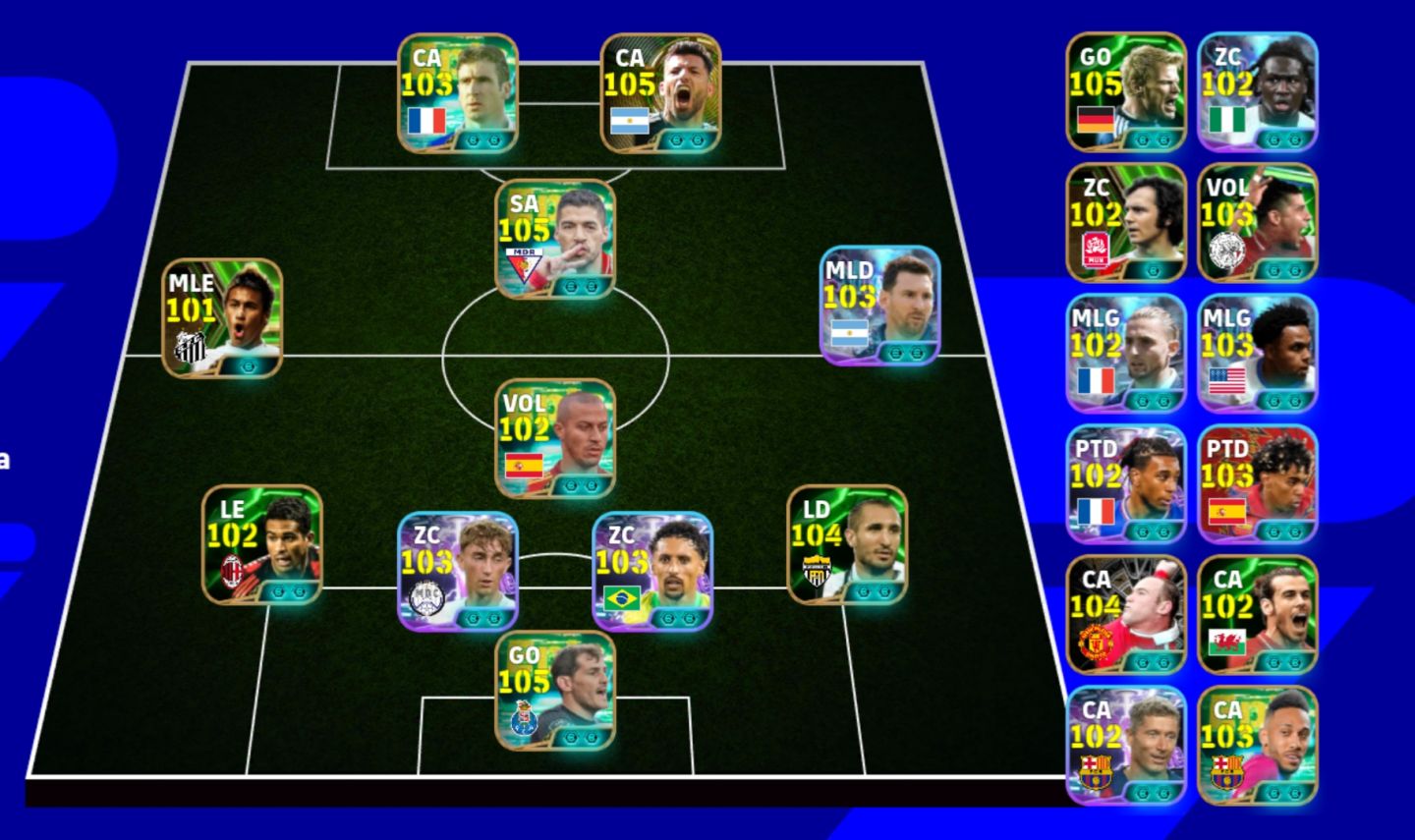 CONTA EFOOTBALL Luiz Suárez Blitz Curler Aguero Neymar 2011 Gareth Bale etc