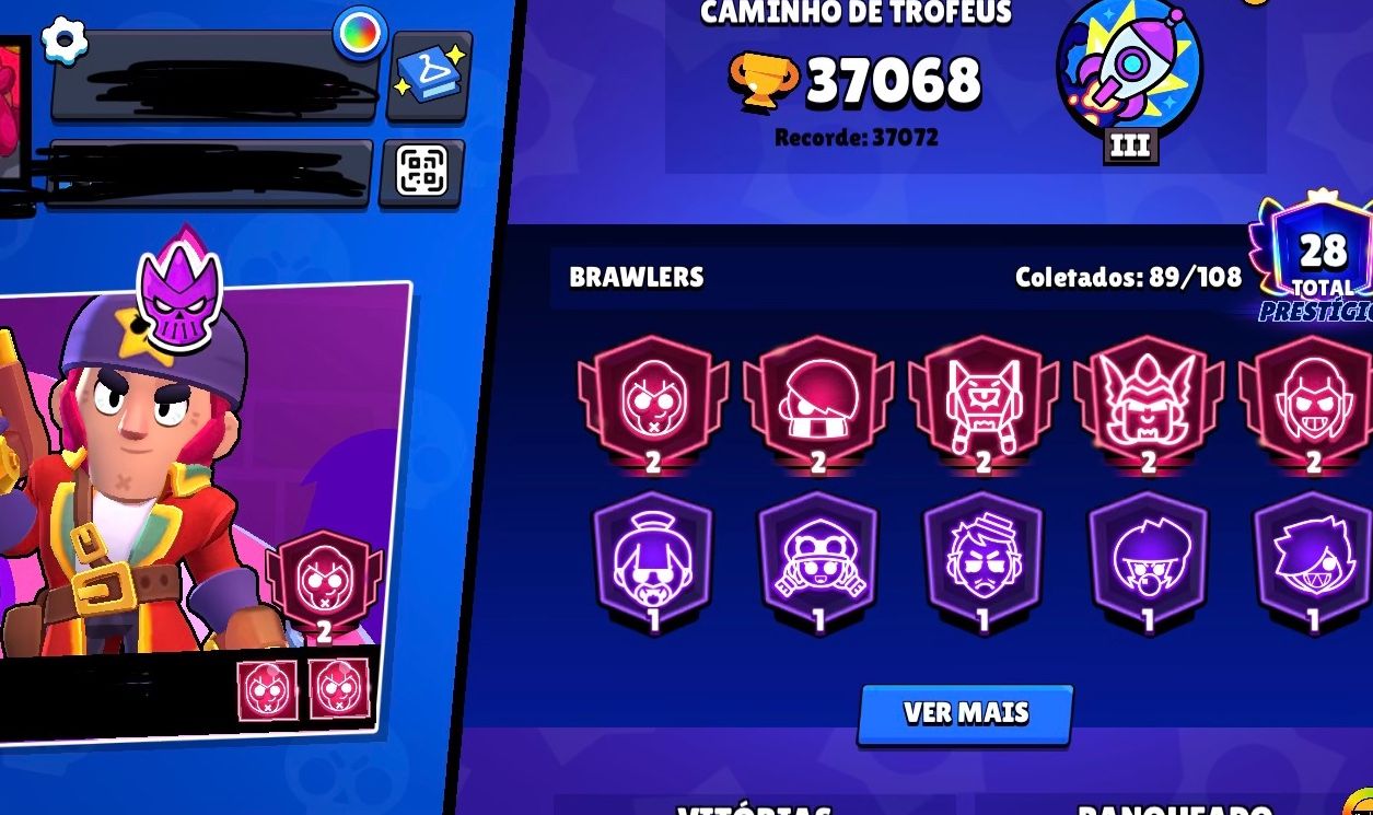 CONTA BRAWL STARS PARA INICIANTE COM BRAWLERS UPADOS!