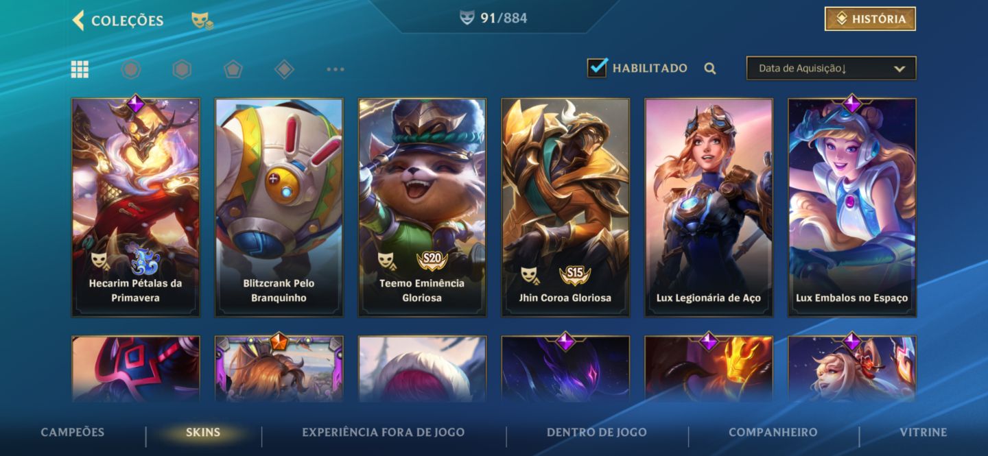 CONTA LOL A VENDA COM CROMAS E SKINS RARAS