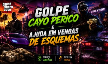 GTA 5 ONLINE XBOX[GOLPE CAYO PERICO,AJUDA EM VENDAS DE ESQUEMAS]
