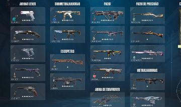 Conta de Valorant com varias skins