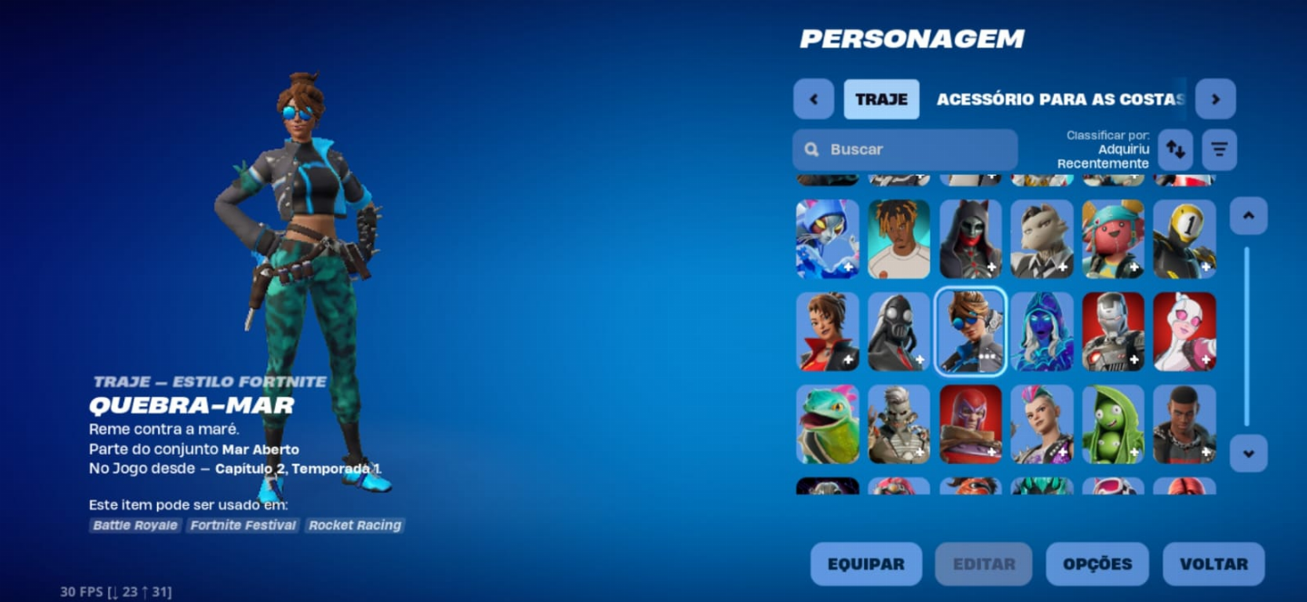 CONTA FORTNITE OG 178 SKINS | CAPÍTULO 1 | SOLID SNAKE!!!