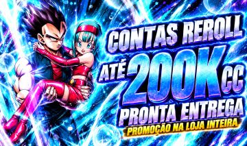 PROMOÇÃO | DRAGON BALL LEGENDS REROLL | 200K CC | ANDROID E IOS | MENOR PREÇO
