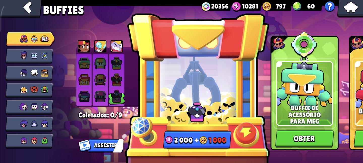 CONTA BRAWL STARS RARA