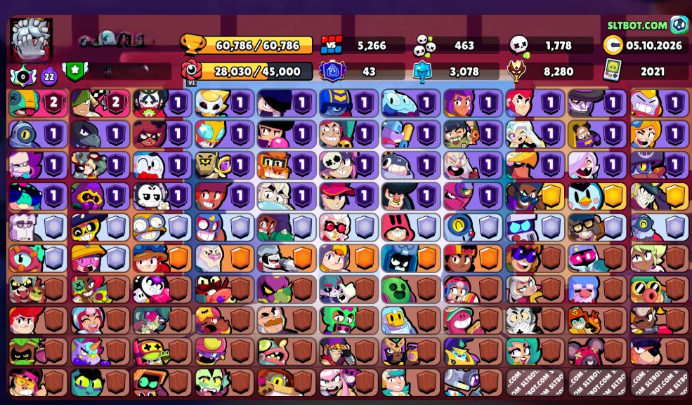 Conta Brawl 60k (TRY HARD) Pra Começar BEM!!