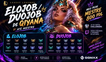 ELOJOB TOP 1 QIYANA LOL RÁPIDO E PROFISSIONAL (TODOS OS ELOS) (BARATO) (COACH+)