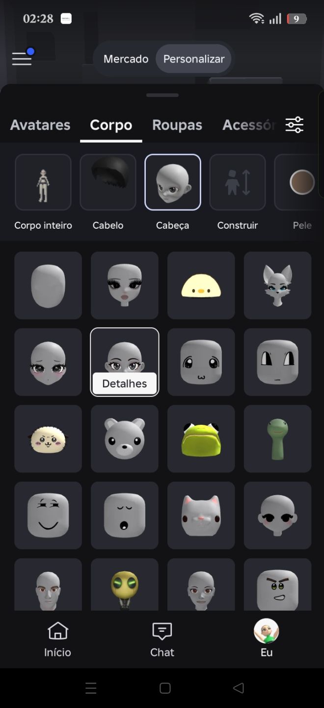 Conta de roblox boa, com bastante item e quase 500 robux