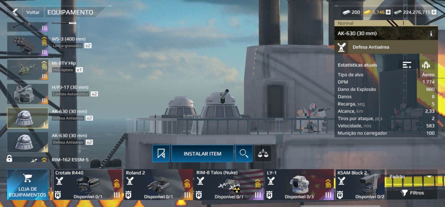 Conta de modern warships