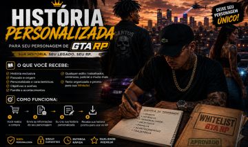 História Personalizada para GTA RP | Whitelist