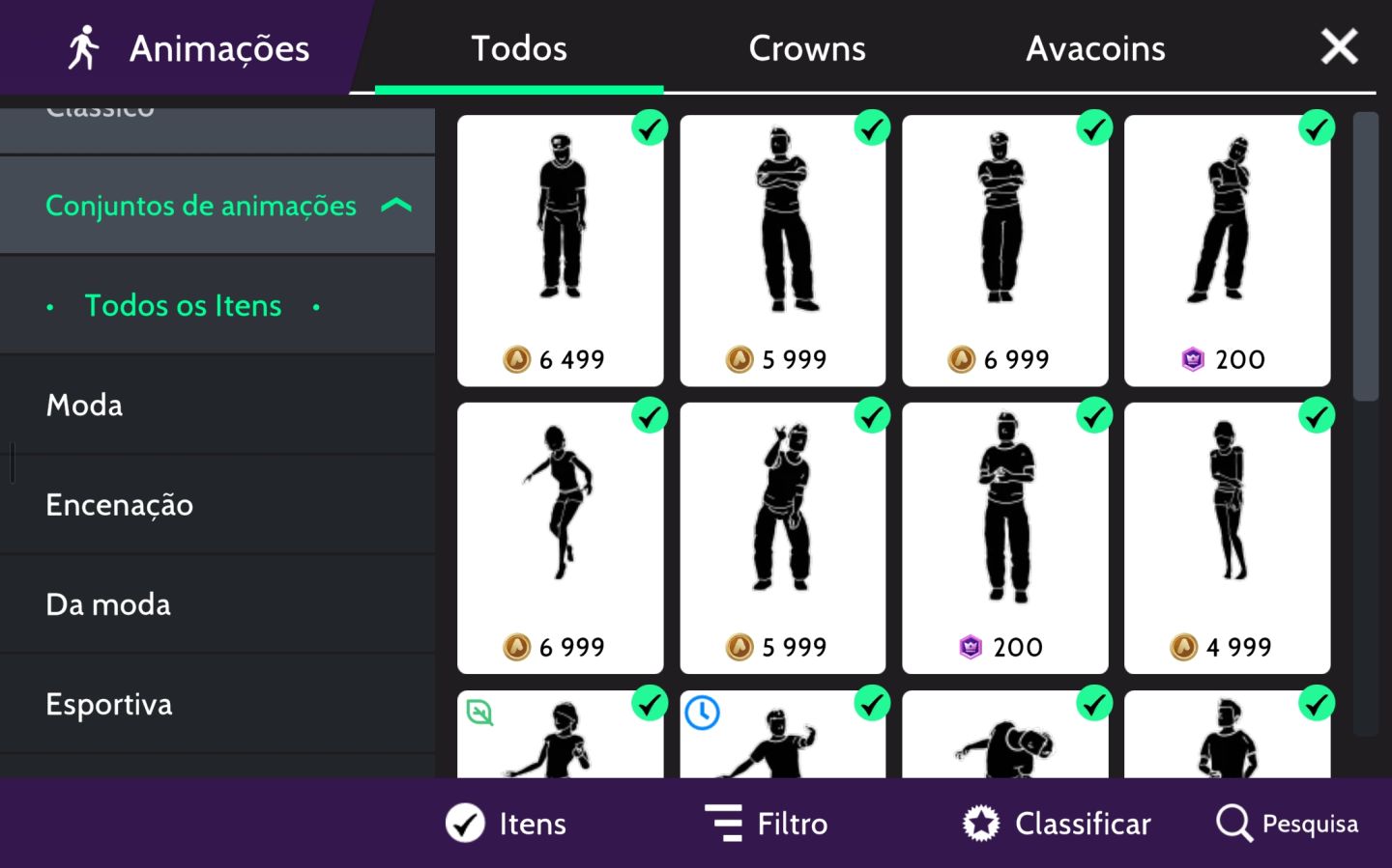 CONTA MASCULINA LVL 42 COM 5 ANOS DE JOGO / FOCADA EM CROWNS E AVACOINS+BRINDE