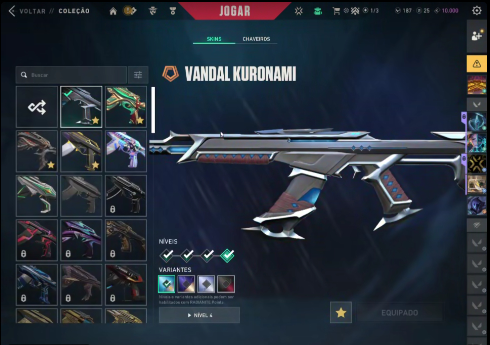 CONTA VALORANT 1250+ GASTOS, PEAK IMORTAL, PLAT 2 ATUAL. VARIAS SKIN TUDOEM FOTO