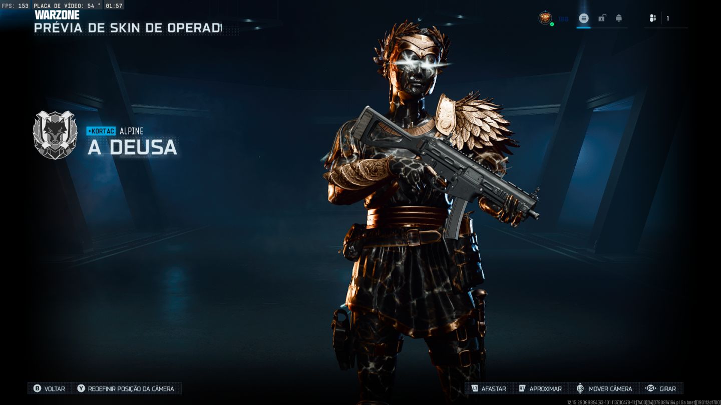 CONTA COD WARZONE COM SKINS TRYHARD