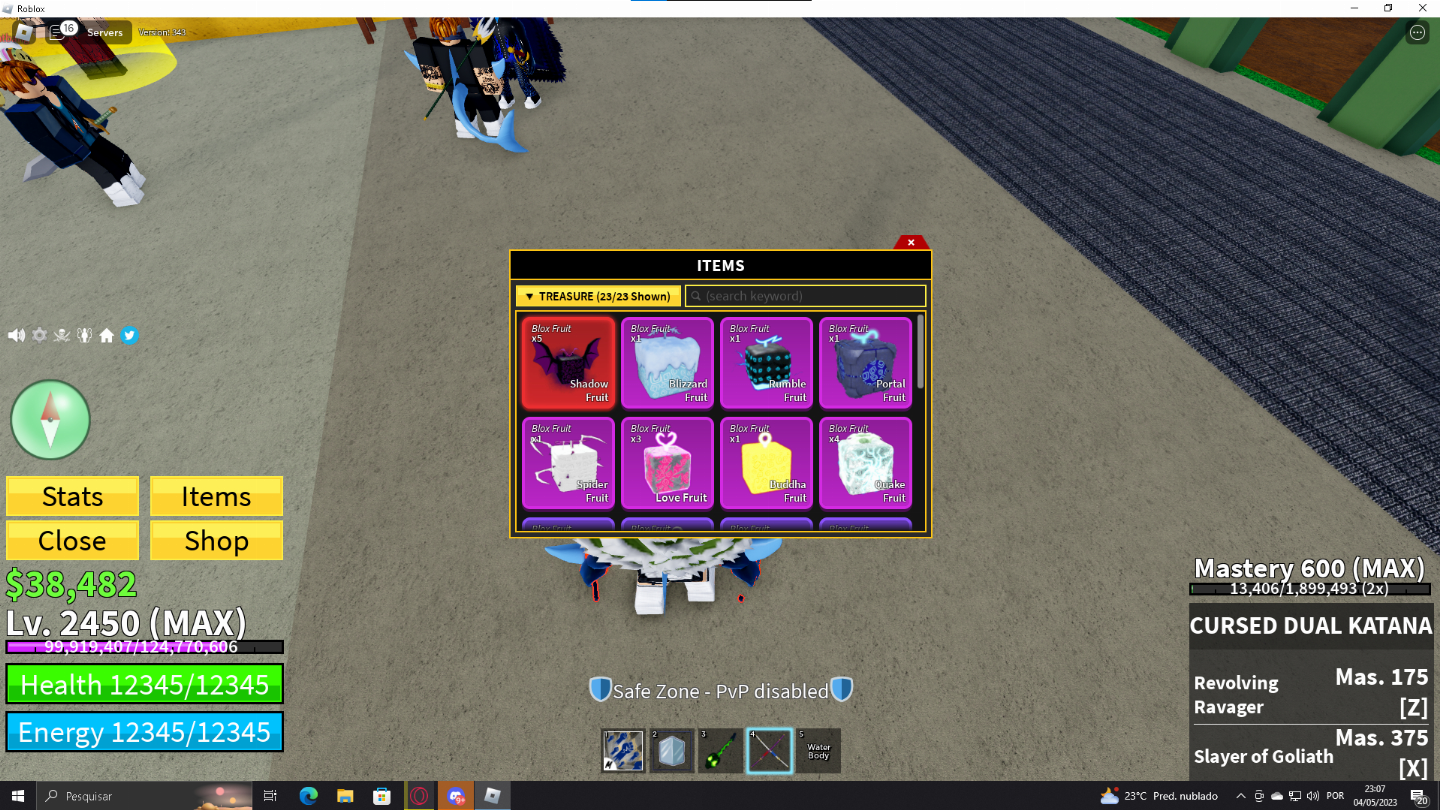 CONTA DE BLOX FRUIT COMPLETINHA