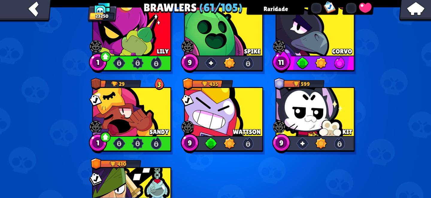 Conta brawl stars com skins mais raras do jogo