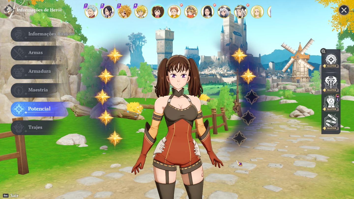 Conta Seven Deadly Sins: Origin MidGame com quase todos os Herois ( Ban P6 )