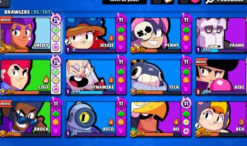 CONTA BRAWL STARS FULL! VÁRIAS HYPERS E MUITAS SKINS!