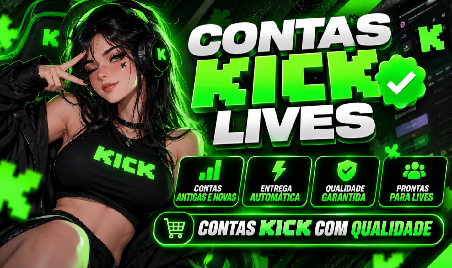 Contas Kick | Contas Novas e Antigas | Entrega Automática