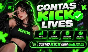 Contas Kick | Contas Novas e Antigas | Entrega Automática