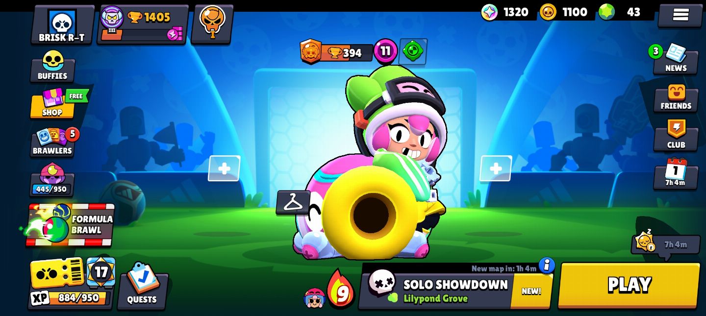 Brawl Stars| 18 Brawlers | 1405 Troféus | Bonnie Power 11 | Skins Inclusas |BS02