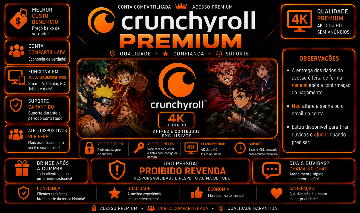 CRUNCHYROLL PREMIUM 4K - 30 DIAS