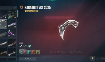 CONTA VALORANT COM VCT 2025 E VÁRIAS OUTRAS SKINS