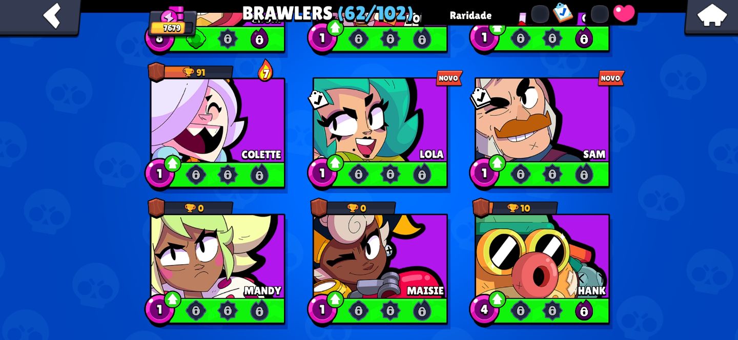 CONTA BRAWL STARS, SKINS LEGENDARIOD E ETC