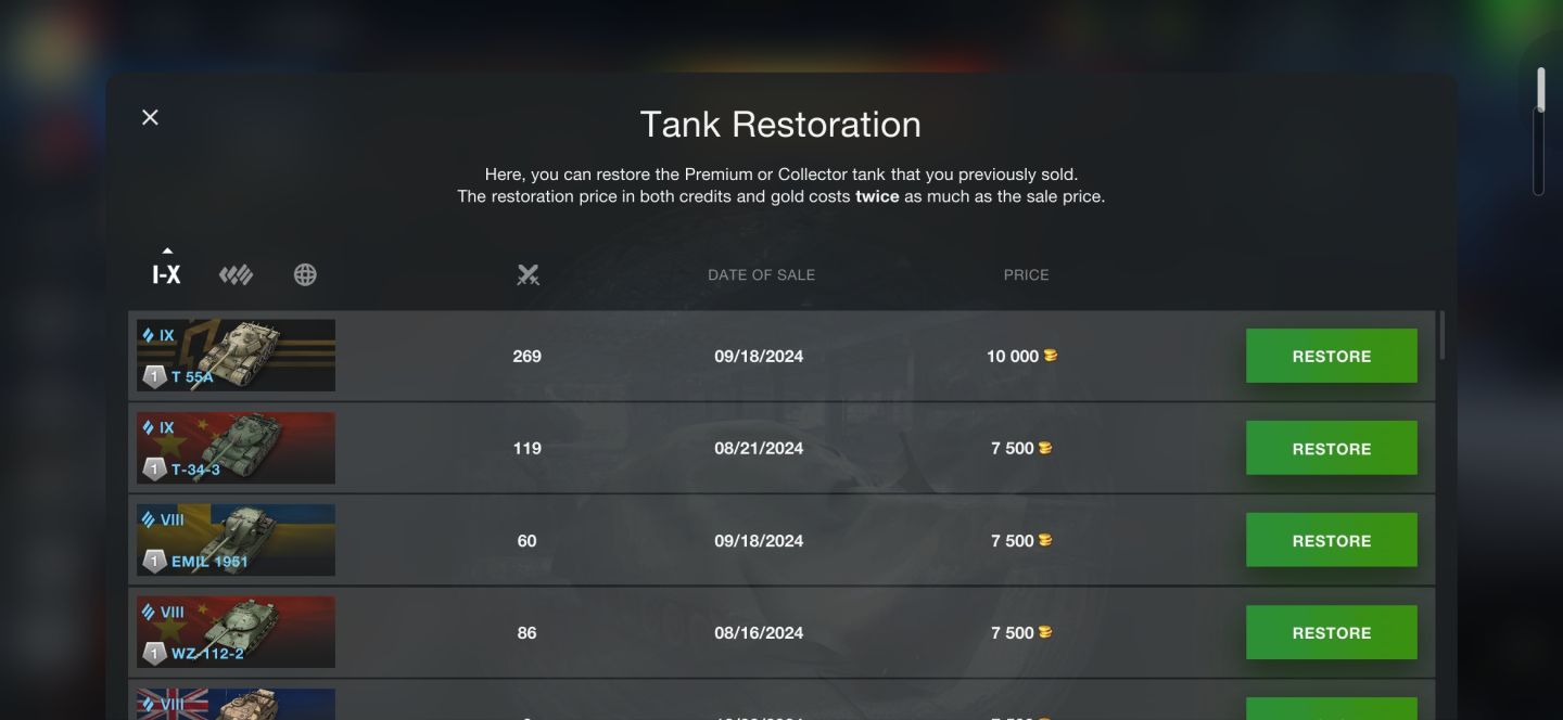 CONTA WORLD OF TANKS BLITZ 7K DE OURO
