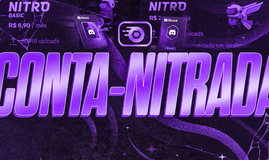 (DISCORD) CONTA NITRADA 3 MESES E 1 MÊS NITRO + VIRGEM!!!!