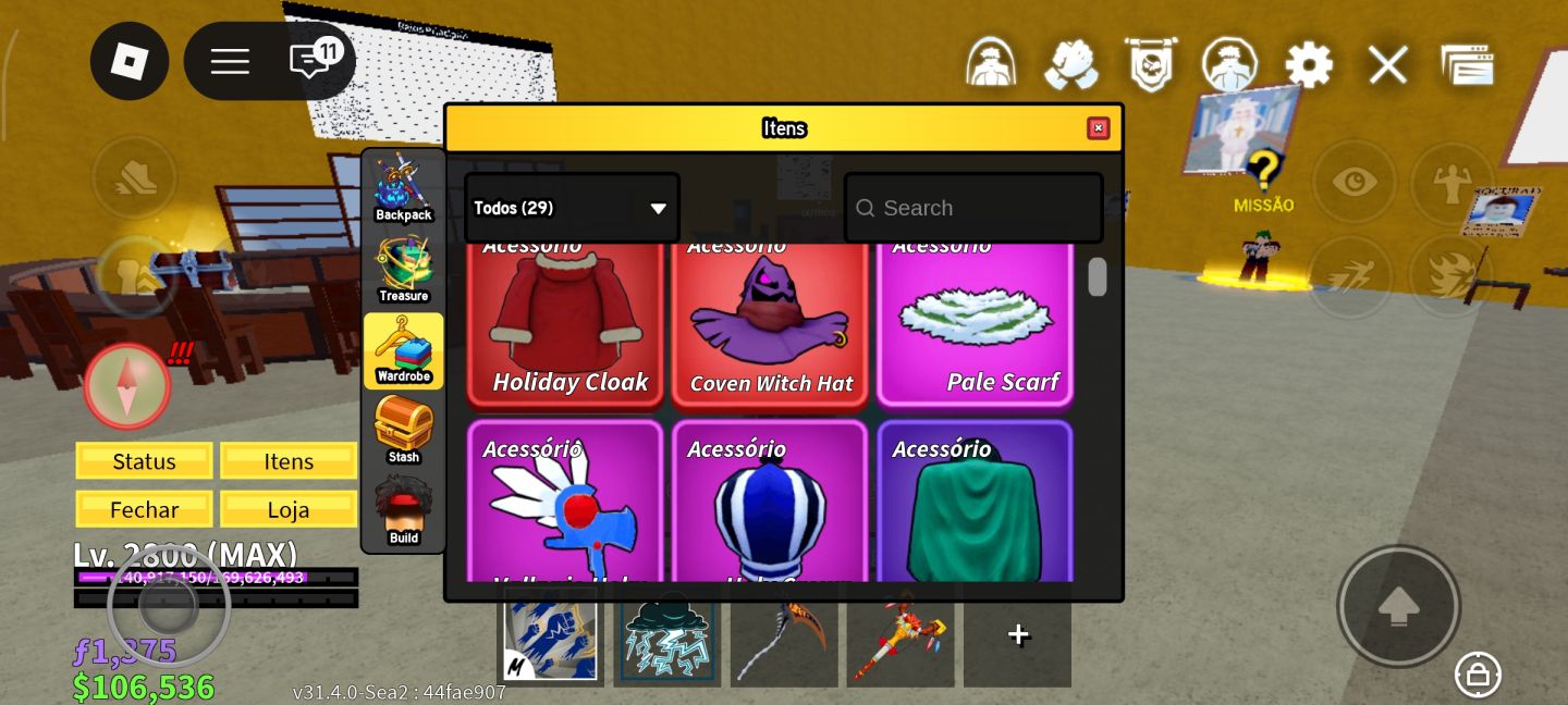 CONTA BLOX FRUITS LVL MAX | MUITOS ITENS RAROS + PERMANENT ROCKET