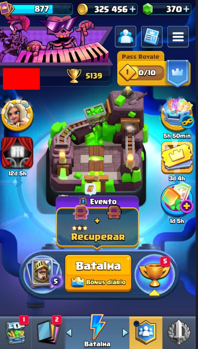 Conta clash royale arena 15 | trophies 5139 | cartas 101 | cartas lendarias 8
