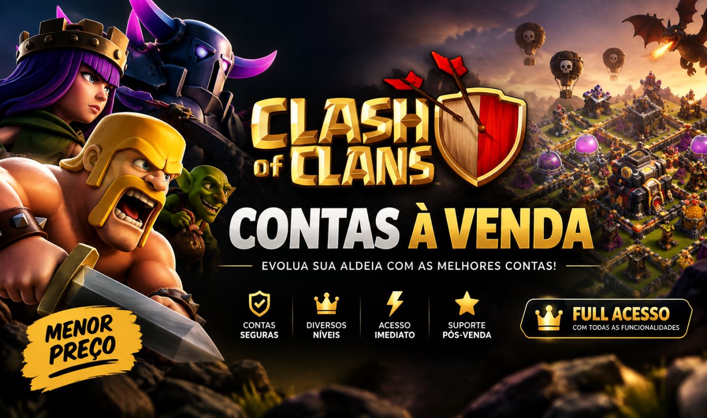 CONTAS CLASH OF CLANS FULL ACESSO