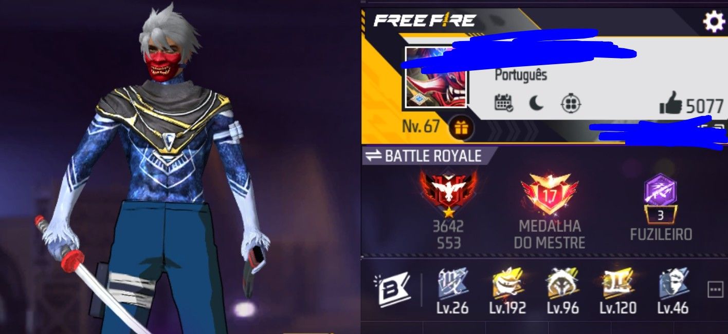 Conta Free Fire Antiga (Valor a Negociar)
