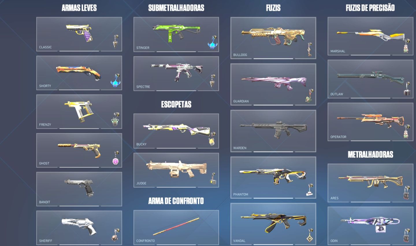 Conta com skins 2023 e 2024 Champions e R$1600,00 gastos