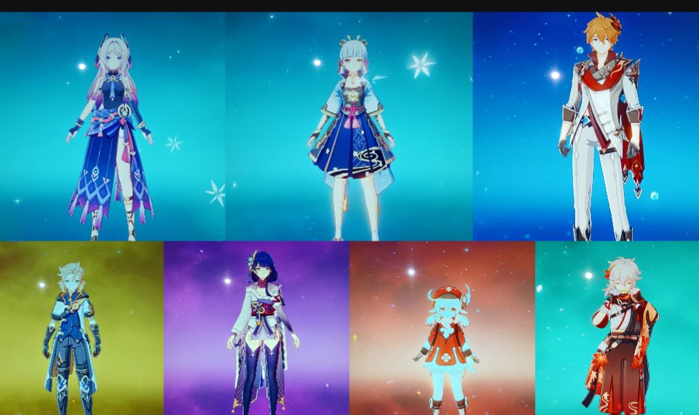 ASIA-AYAKAC1+RAIDEN+KAZUHA+CHILDE+KLEE/ALBEDO+CITLALI+5T5+3 ARMA T5+5SKIN+2KGEMA