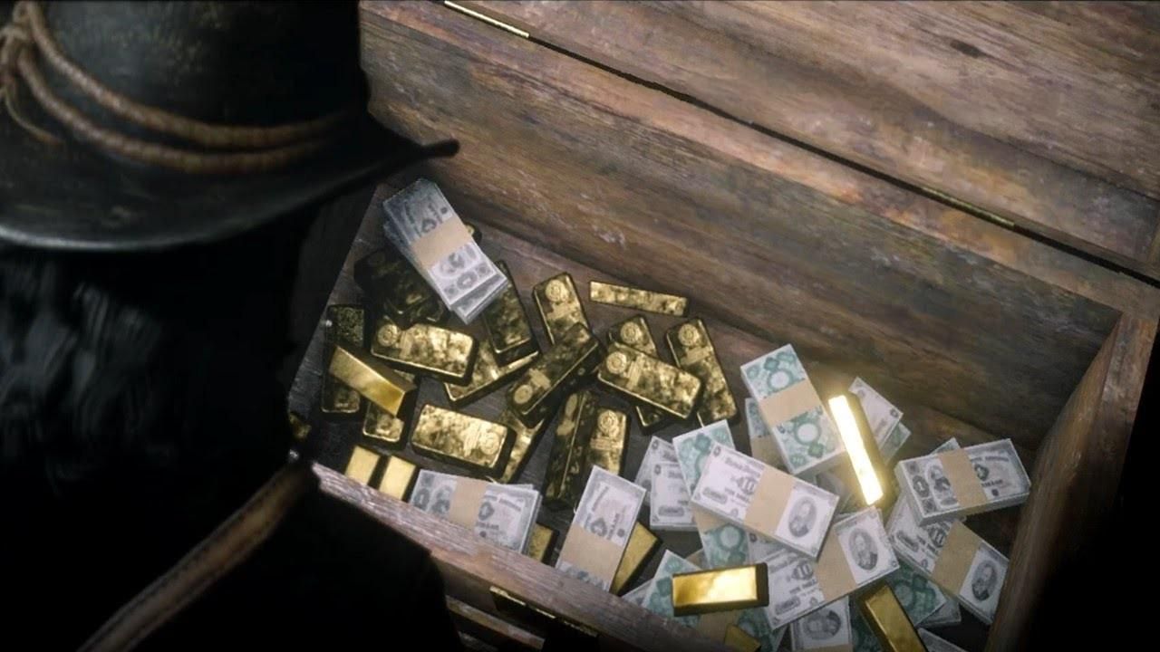GOLDS BAR RED DEAD ONLINE - 5 BAÚS