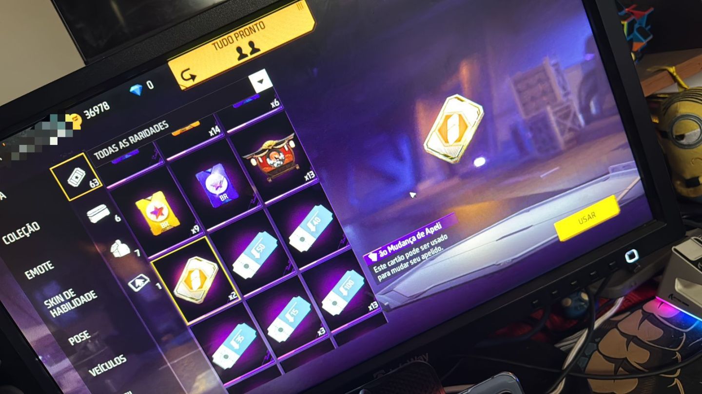 Conta de Free Fire rara disponível